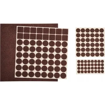 Podložka pod nábytek Hnědé filcové podložky pod nábytek a židle PARKSIDE, sada 133 ks