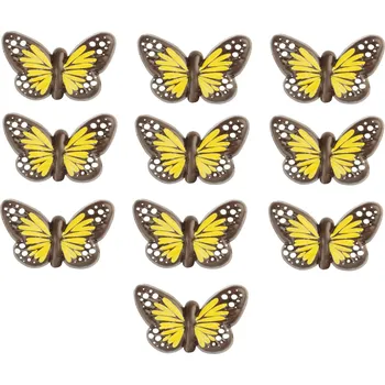 Čokoláda Hospodyňkám.cz Čokoládový motýl žlutý 10ks