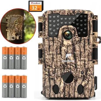 Bezpečnostní kamera FOTOPAST / LOVECHÁ KAMERA 48MP 4K VODĚODOLNÁ IP66 NOČNÍ VIDĚNÍ IPS DISPLEJ 8AA