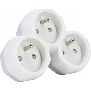 Elektrická zásuvka Elektrická Zásuvka rozbočka Bemko bílá