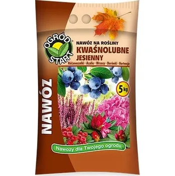 Hnojivo Podzimní hnojivo pro kyselomilné rostliny borůvky rododendrony 5kg Ogród Start