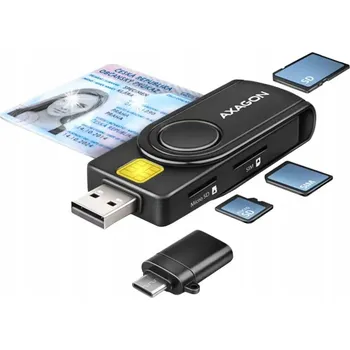 Čtečka paměťových karet CRE-SMP2A Čtečka identifikačních karet & SD