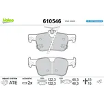 Sada brzdových destiček, vždy 4 kusy v sadě VALEO 610546