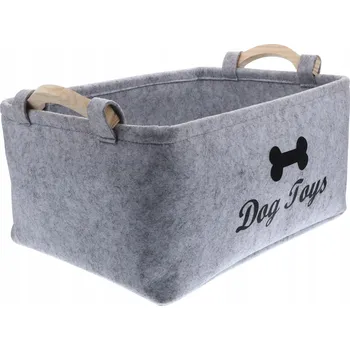 Úložný box KOŠÍK NA HRAČKY PRO PSA, ZÁSOBNÍKY NA KRMIVO S VÍKY, AUTO - DÁREK