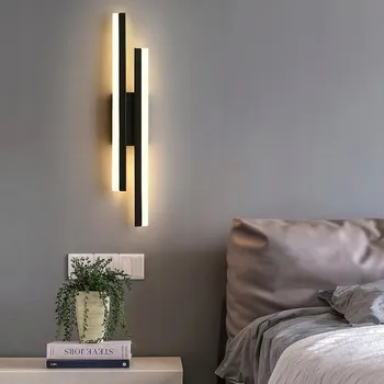 Nástěnné svítidlo Nástěnné svítidlo GOECO černé, integrovaný LED zdroj 16 W