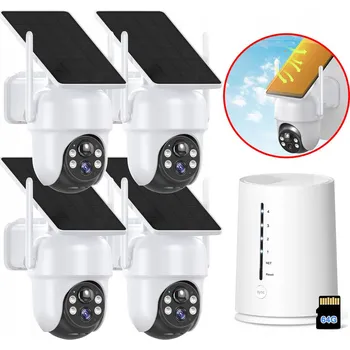 IP kamera ZESTAW MONITORINGU 4 KAMERA VENKOVNÍ WIFI 4MPX DETEKCE POHYBU FULLHD