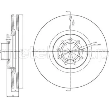 Brzdový kotouč Brzdový kotouč METELLI 23-0914C
