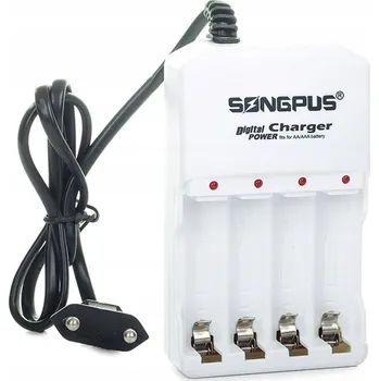 Nabíječka s kabelem 230V pro akumulátory AA AAA baterie