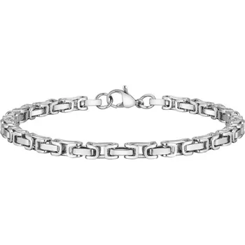 Náramek Daniel Dawson Pánský ocelový náramek Carlo - chirurgická ocel NR2306-BR-2089 Stříbrná 21 cm