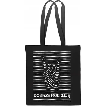 Obraz BAVLNĚNÁ TAŠKA černá Rock Hudba koncert metal Rockuju vtipný dárek