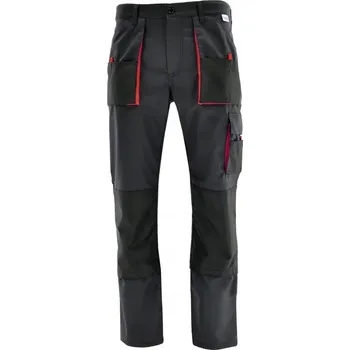 Pracovní obuv PRACOVNÍ KALHOTY DO PASU KING SARA VEL. 52 červené detaily