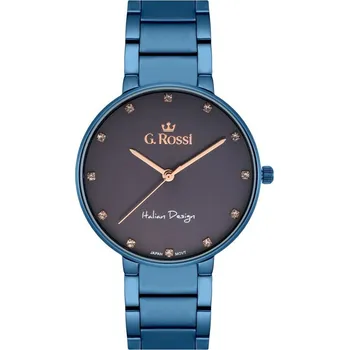 Hodinky Hodinky G. ROSSI - 11155B2-6F3 (zg784g) blue + BOX