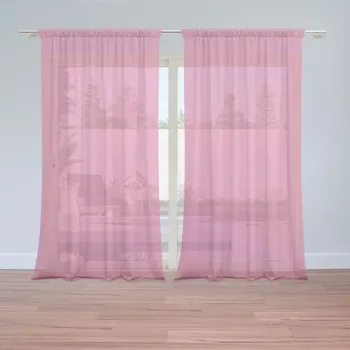Záclona Sablio Záclony Azalkově růžová: 2ks 150x250cm