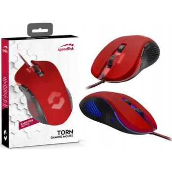 Myš Drátová myš SPEEDLINK TORN GAMING MOUSE, černo-červená, optický senzor