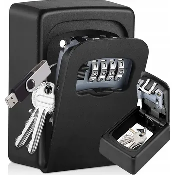 Železářství KOVOVÝ SEJF SKŘÍŇKA NA KLÍČE S KÓDEM