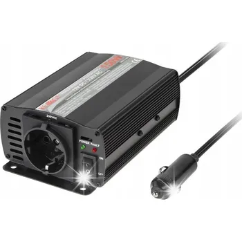 Měnič napětí MĚNIČ NAPĚTÍ NAPĚTÍ Z 12V NA 230V 150W DO AUTA PRO NOTEBOOK