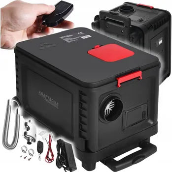 Přímotop Naftové topidlo Kraft&Dele 9 kW LCD s dálkovým ovládáním 12/24/230V