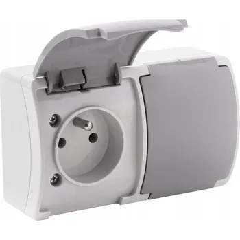 Elektrická zásuvka ViPlast Koala dvojitá zásuvka IP44 162-08