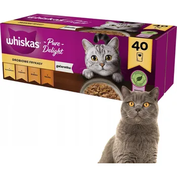 Krmivo pro kočku Whiskas mokré krmivo pro kočky mix chutí v želé, sáčky 40 x 85 g, zdravé