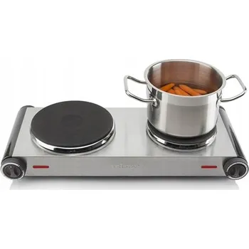 Vařič Tristar KP-6248 – Stolní varná deska se 2 hořáky, nerezová ocel , 2500 W