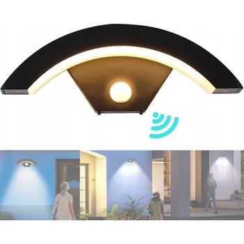 Venkovní osvětlení VENKOVNÍ LED SVÍTIDLO NAD VCHODOVÉ DVEŘE S POHYBOVÝM ČIDLEM