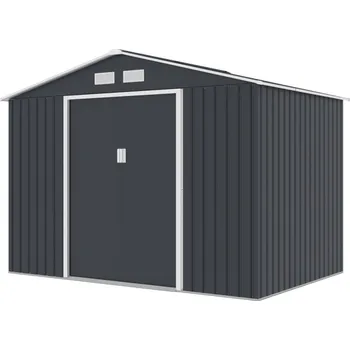 Zahradní stavba VespaGarden Zahradní domek PHOENIX E - 277x322x203 cm / 8,92 m2 - tmavě šedý