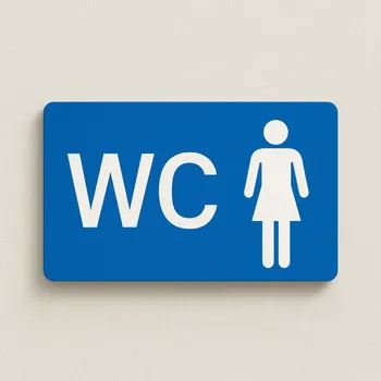 WC Ženy Samolepka 190 x 90 mm tl. 0.1 mm - Kód: 02442