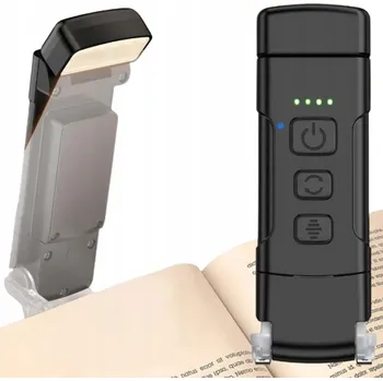 Lampička USB LAMPičKA NA ČTENÍ KNIHY 3 BARVY SVĚTLA NOČNÍ LAMPA 9 LED