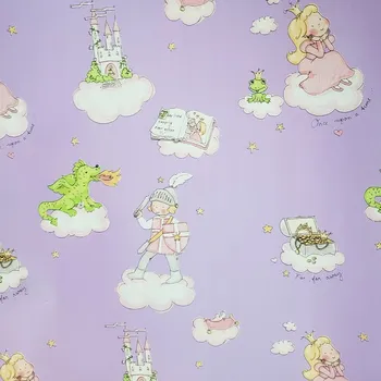 Obraz Fialový papír s motivem princezny na dárky 57 cm x 25 m