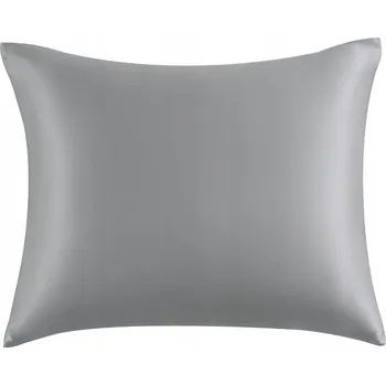 Povlak na dekorativní polštářek HEDVÁBNÝ POVLAK NA POLŠTÁŘ 50x70 CM 100% MORUŠOVÉ HEDVÁBÍ ŠEDÝ