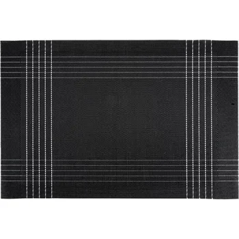 prostírání PROSTÍRÁNÍ KARA 45 X 30 CM ČERNÉ SADA 6 KS