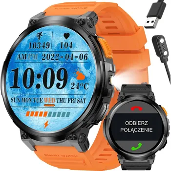 Chytré hodinky SMARTWATCH Pánské GRAVITY GT23-1 - LATARKA, DODATEČNÝ PÁSEK (sg031a) Barva (Varianta): tay-55289-uniw