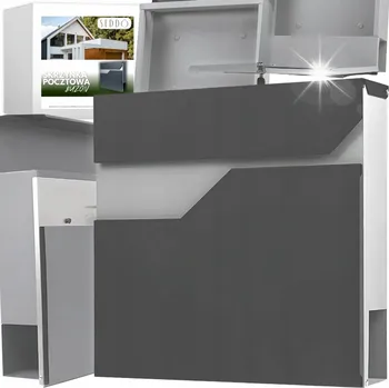 Poštovní schránka Poštovní schránka industriální dvoutónová šedá antikorozní A4