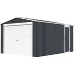 Garáž G21 Portland 1500, 338 x 448 cm, antracitová