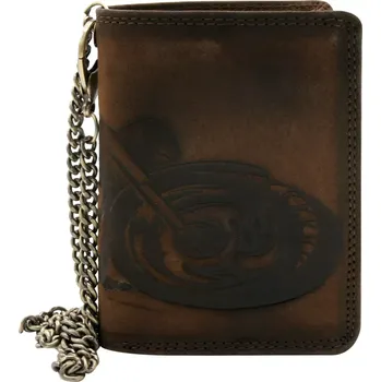 Peněženka Peterson Kožená peněženka s RFID technologií N4C-VIN-M hnědá