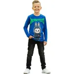 CHLAPECKÉ TRIČKO S DLOUHÝM RUKÁVEM DT9422 Velikost: 140, Barva: Modrá