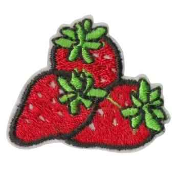 Nášivka Nažehlovací nášivka -jahůdky (3,6 x 3,1 cm)