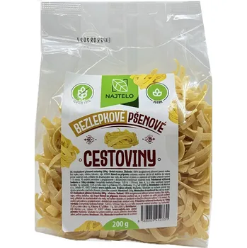 NAJTELO Bezlepkové pšeničné široké nudle 200 g