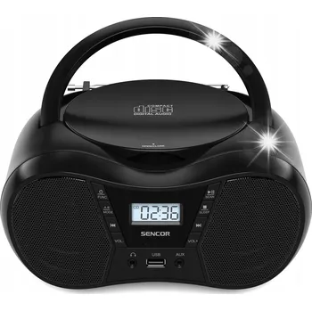 Radiomagnetofon SENCOR Rádio s CD přehrávačem SPT 2300 BK CD/MP3/USB/BT FM Rádio