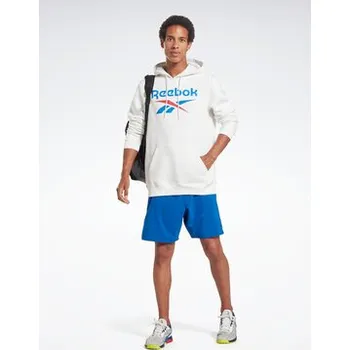 Dámské oblečení Reebok Mikina Identity Stacked Logo H54805 Bílá Regular Fit XL