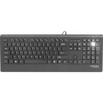 Klávesnice NATEC Klávesnice BARRACUDA Slim Černá USB