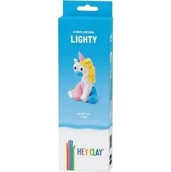 Modelovací hmota Modelovací hmota Tm Toys Hey Clay Duhový jednorožec Lighty