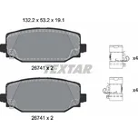 Sada brzdových destiček, vždy 4 kusy v sadě TEXTAR 2674101