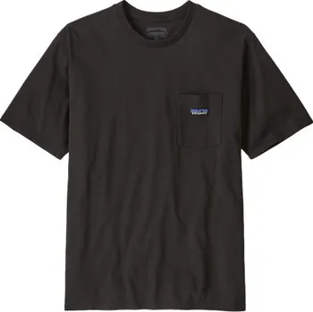 Pánské tričko Pánské tričko Patagonia DAILY POCKET TEE - černá M