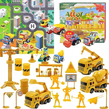 Kalendář ADVENTNÍ KALENDÁŘ PRO DĚTI - Vánoční kalendář s autíčkem, 24 dní