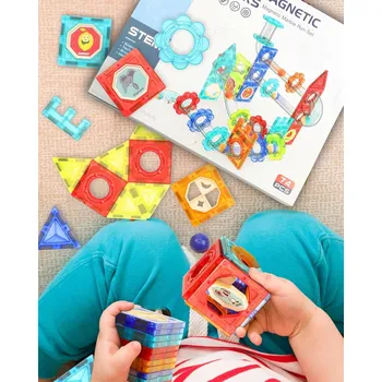 ostatní stavebnice 3D magnetické stavební Stavebnice pro děti 74 dílků 3+ Latav