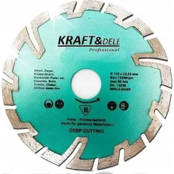 Příslušenství k brusce SEGMENTOVÝ DIAMANTOVÝ KOTOUČ NA ŽULU A KERAMIKU 125mm KD928