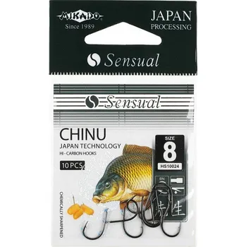 Rybářský háček Háčky na dno, plavanou, s protihrotem Mikado Chinu 10 ks