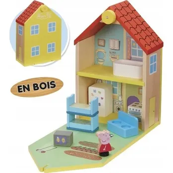 Dětský domeček Prasátko Peppa - Klasický dřevěný domeček s 1 postavičkou