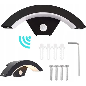 Venkovní osvětlení VENKOVNÍ LED SVÍTIDLO NAD VCHODOVÉ DVEŘE IP65 S POHYBOVÝM SENZOREM 18W